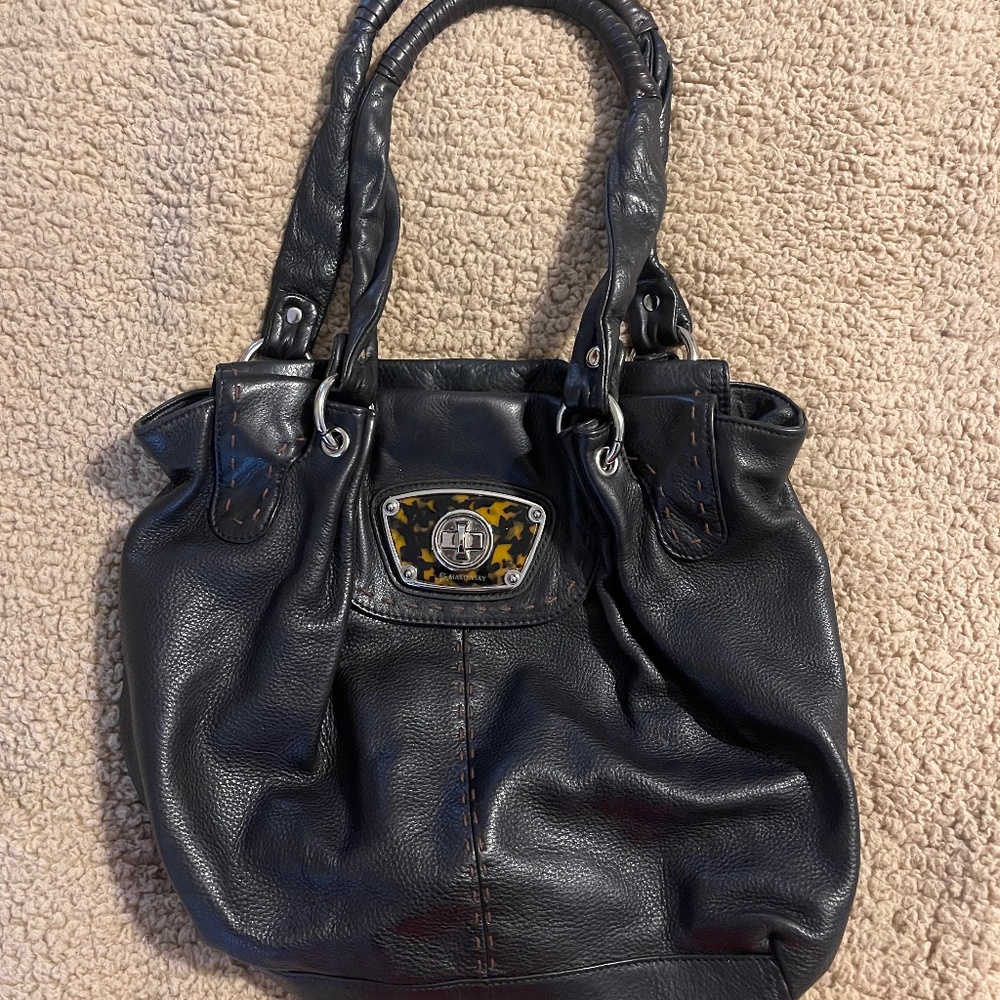 B Makowsky leather hobo
